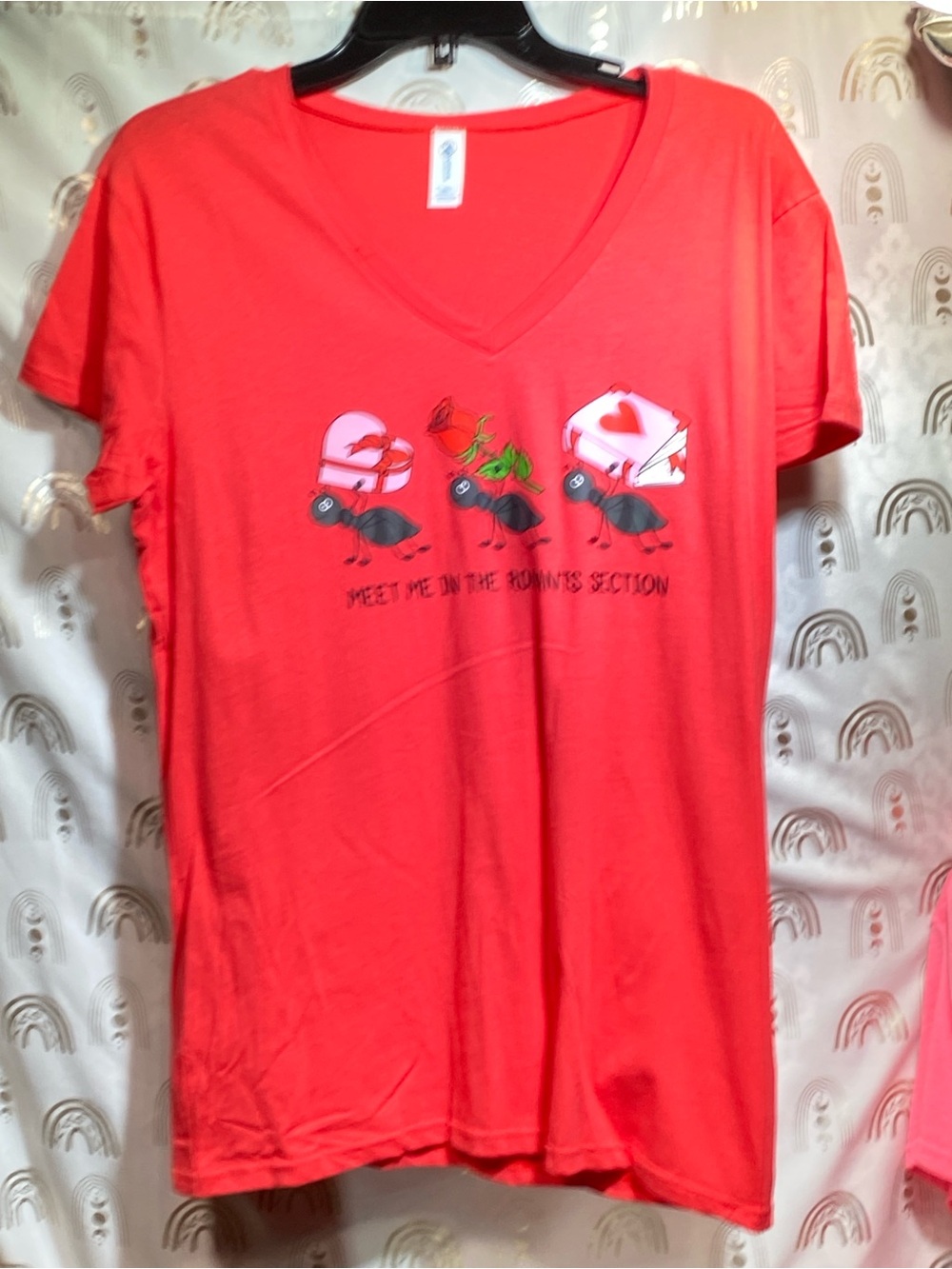 Up Cycled Delta Red Ringspun Cotton T-Shirt Tag